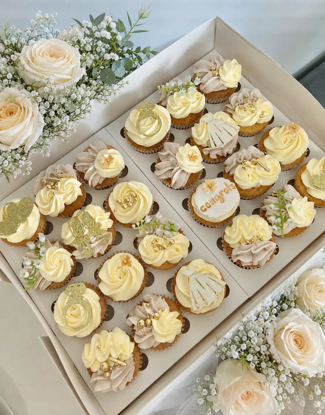 Wedding cupcakes